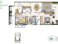 Apartamento 3 Quartos 100m² 