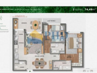 Apartamento 2 Quartos 69m² 