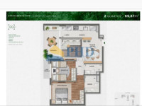 Apartamento 2 Quartos 69m² 