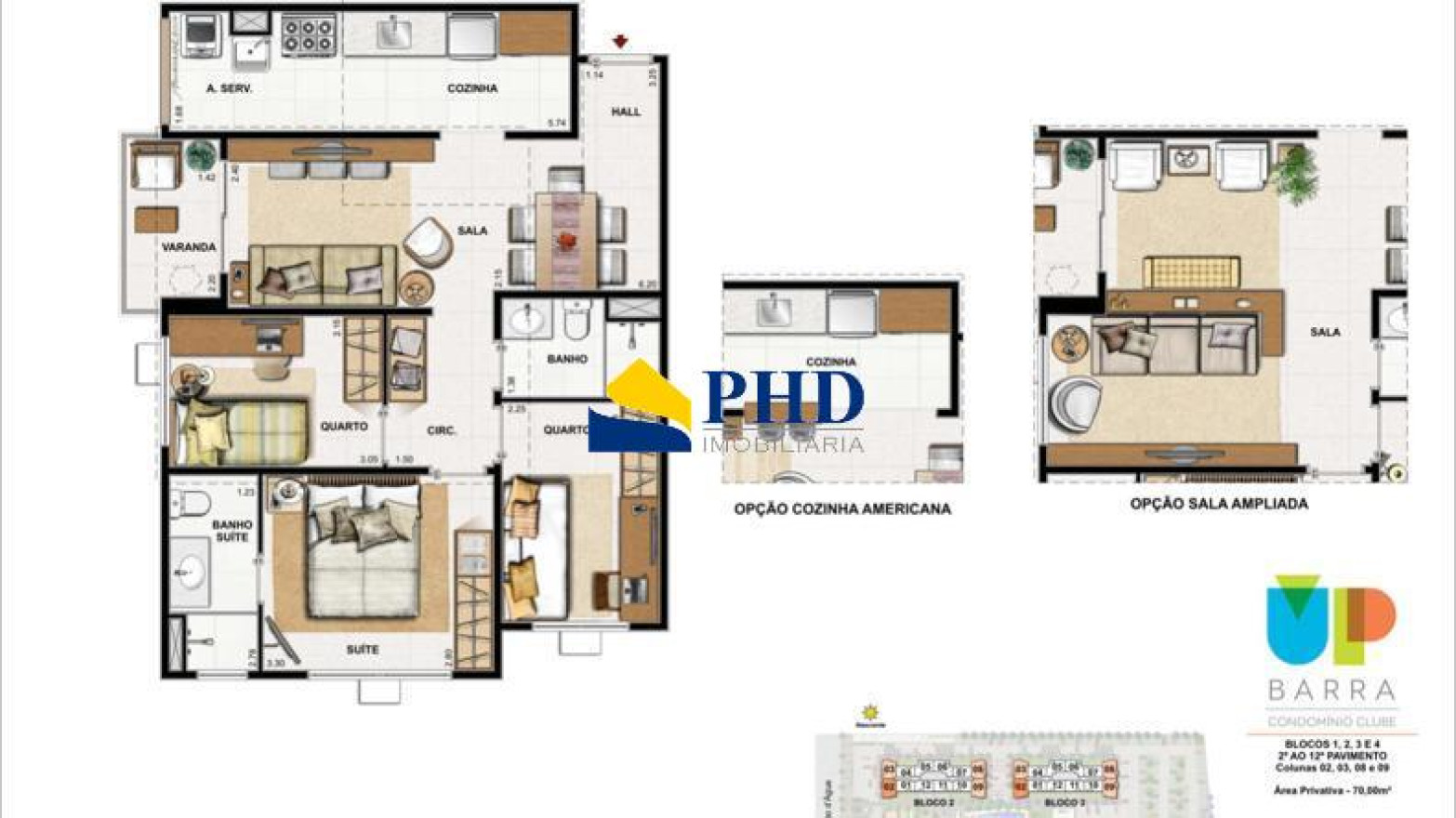 Apartamento 2 Quartos 55m² 