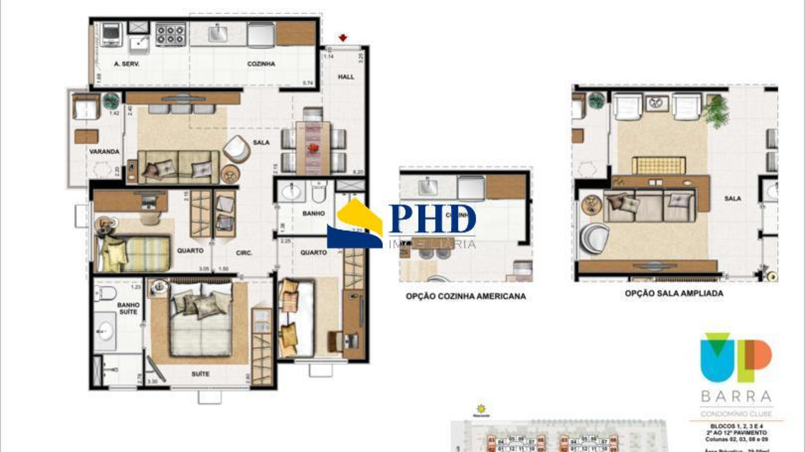 Apartamento 2 Quartos 55m² 