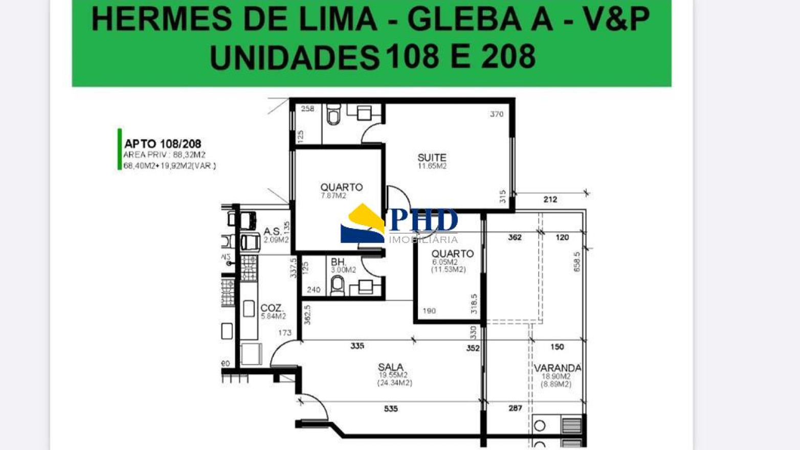Apartamento 3 Quartos 88m² 