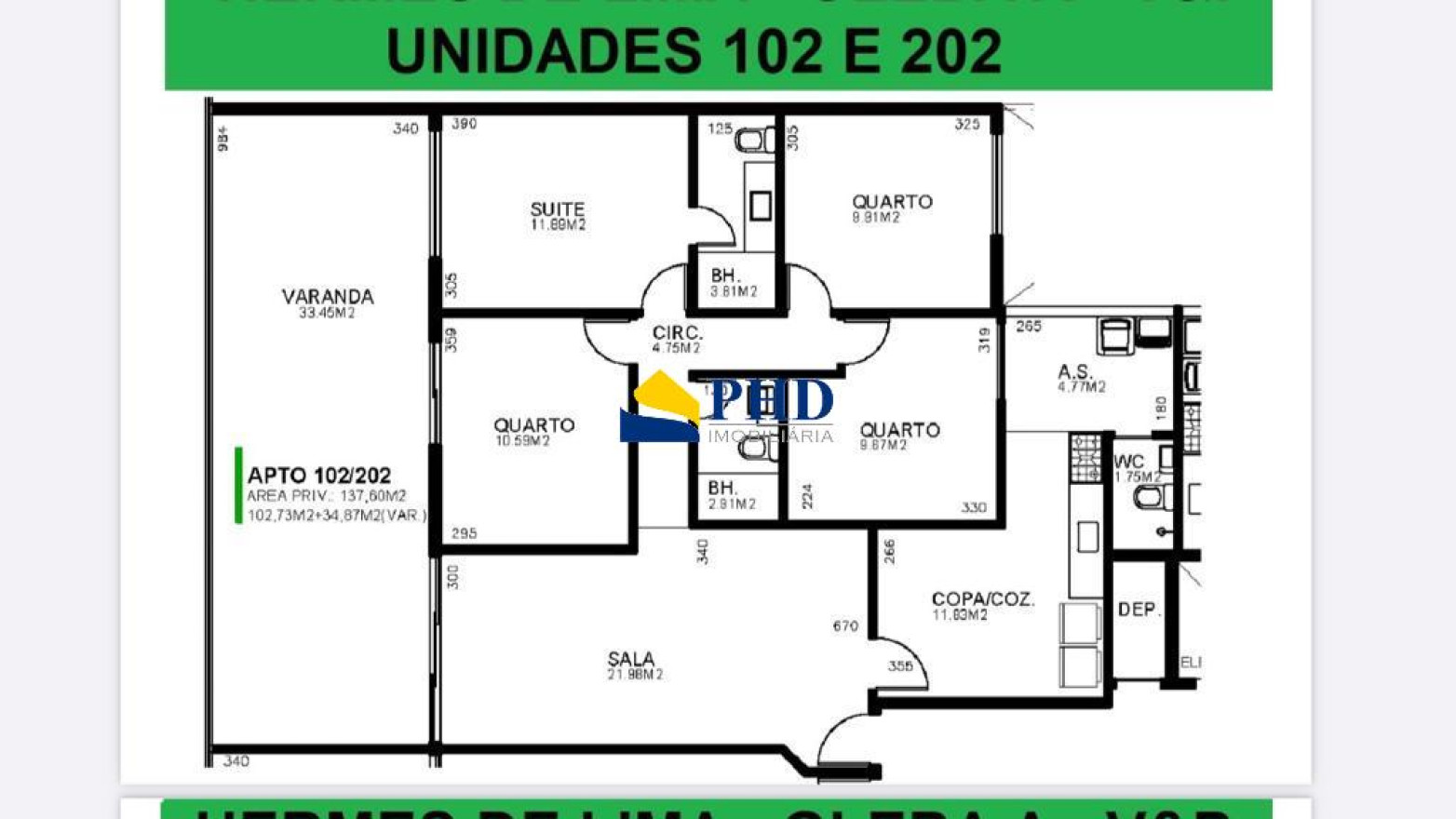 Apartamento 3 Quartos 88m² 