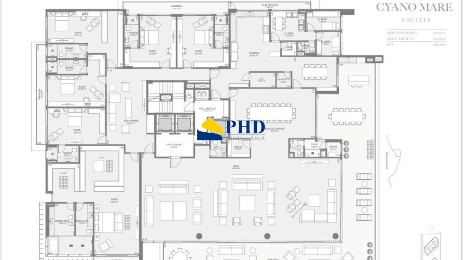 Apartamento 4 Quartos 595m² 