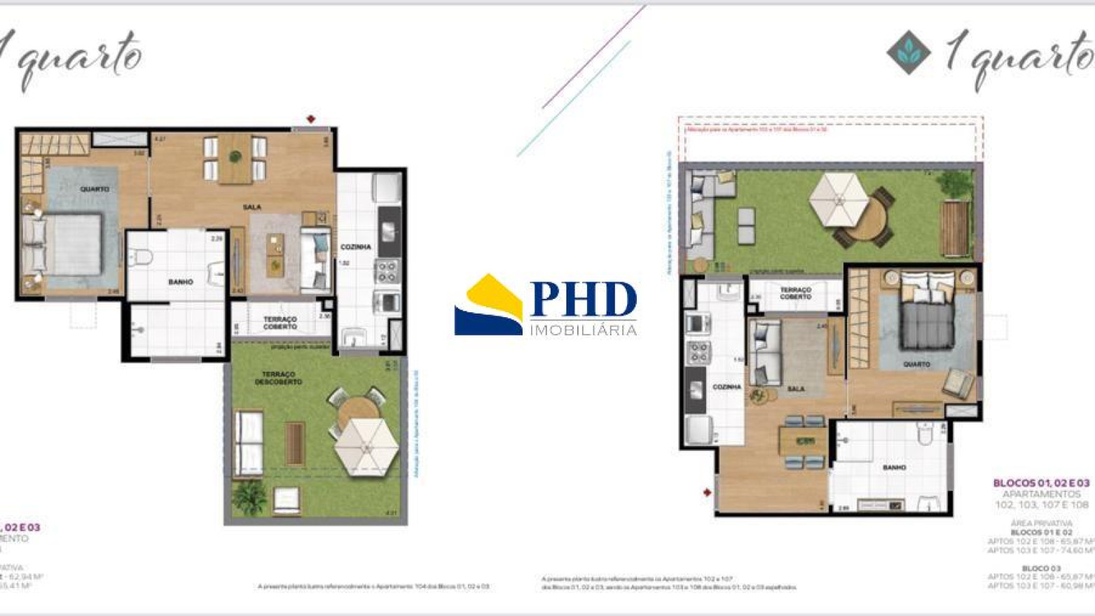 Apartamento 2 Quartos 48m² 