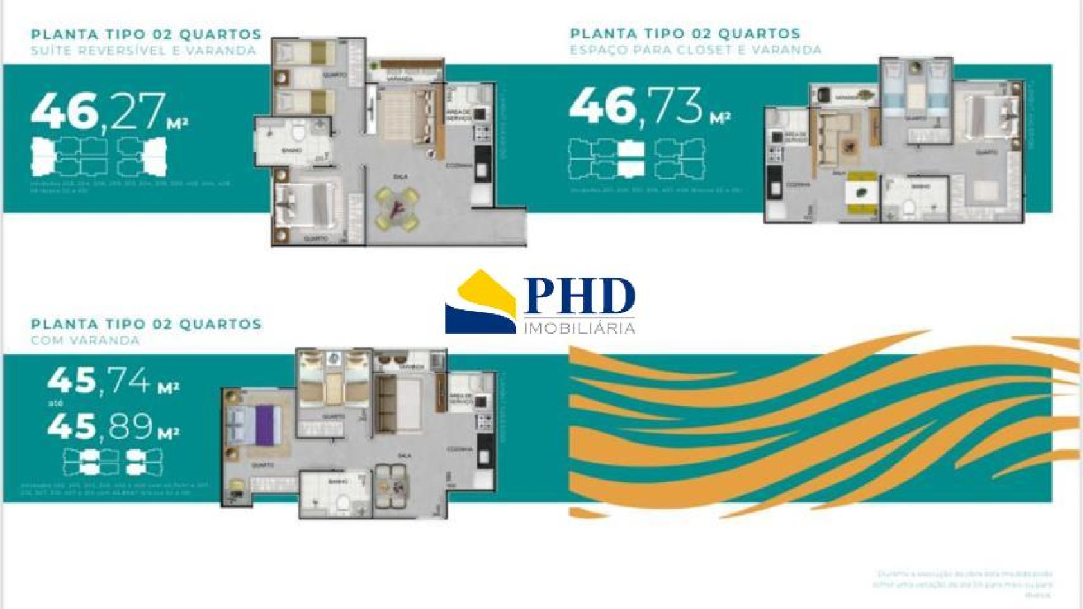Apartamento 2 Quartos 58m² 