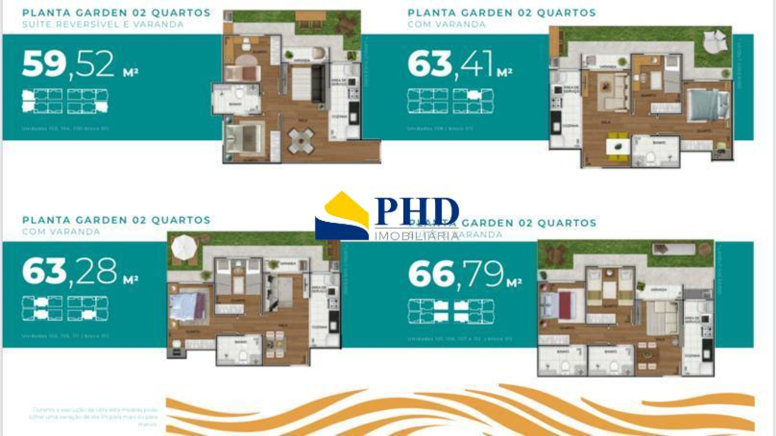 Apartamento 2 Quartos 58m² 