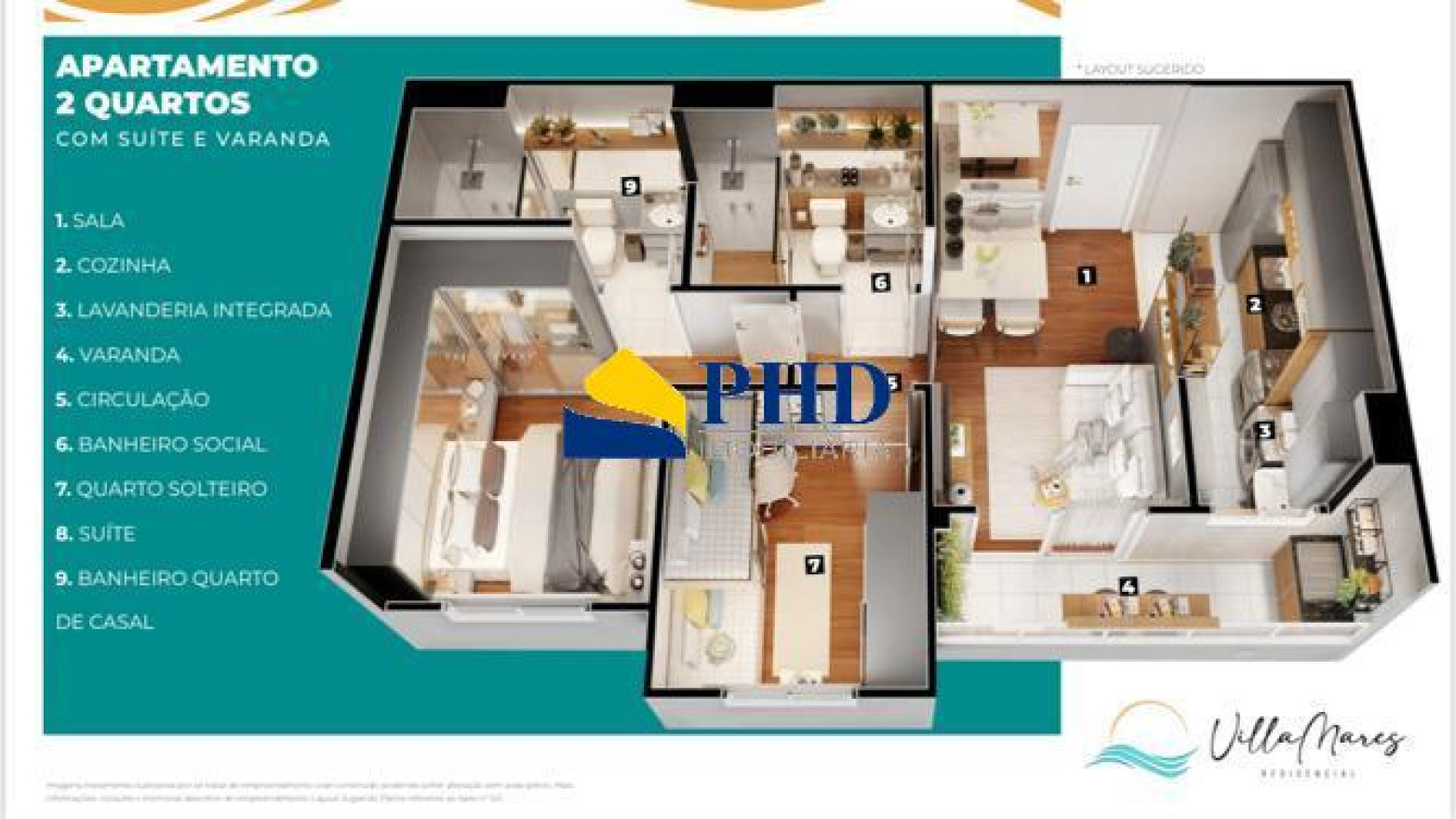 Apartamento 2 Quartos 58m² 