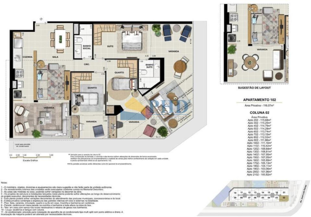 Apartamento 2 Quartos 80m² 