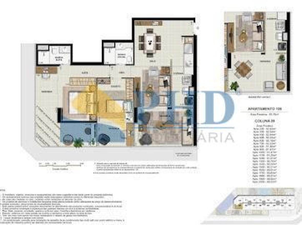 Apartamento 2 Quartos 80m² 