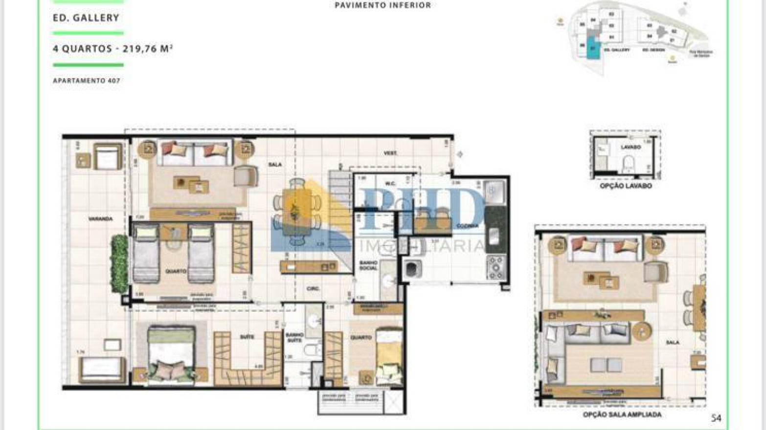 Apartamento 3 Quartos 100m² 