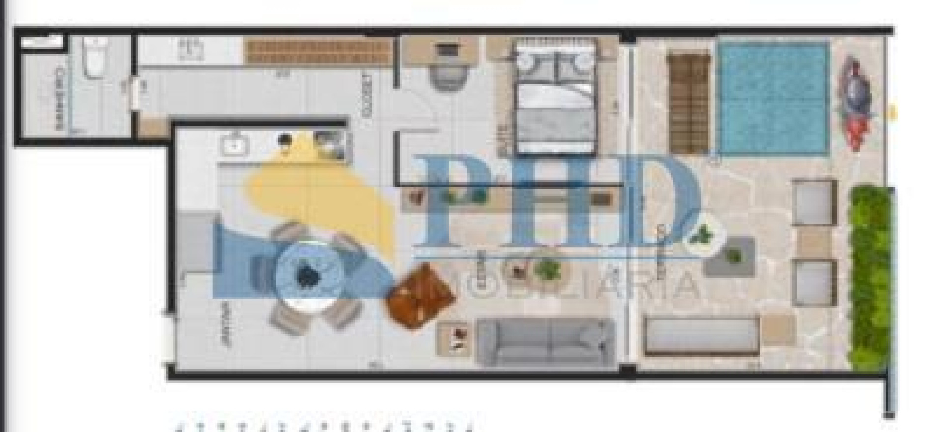 Apartamento 1 Quartos 46m² 