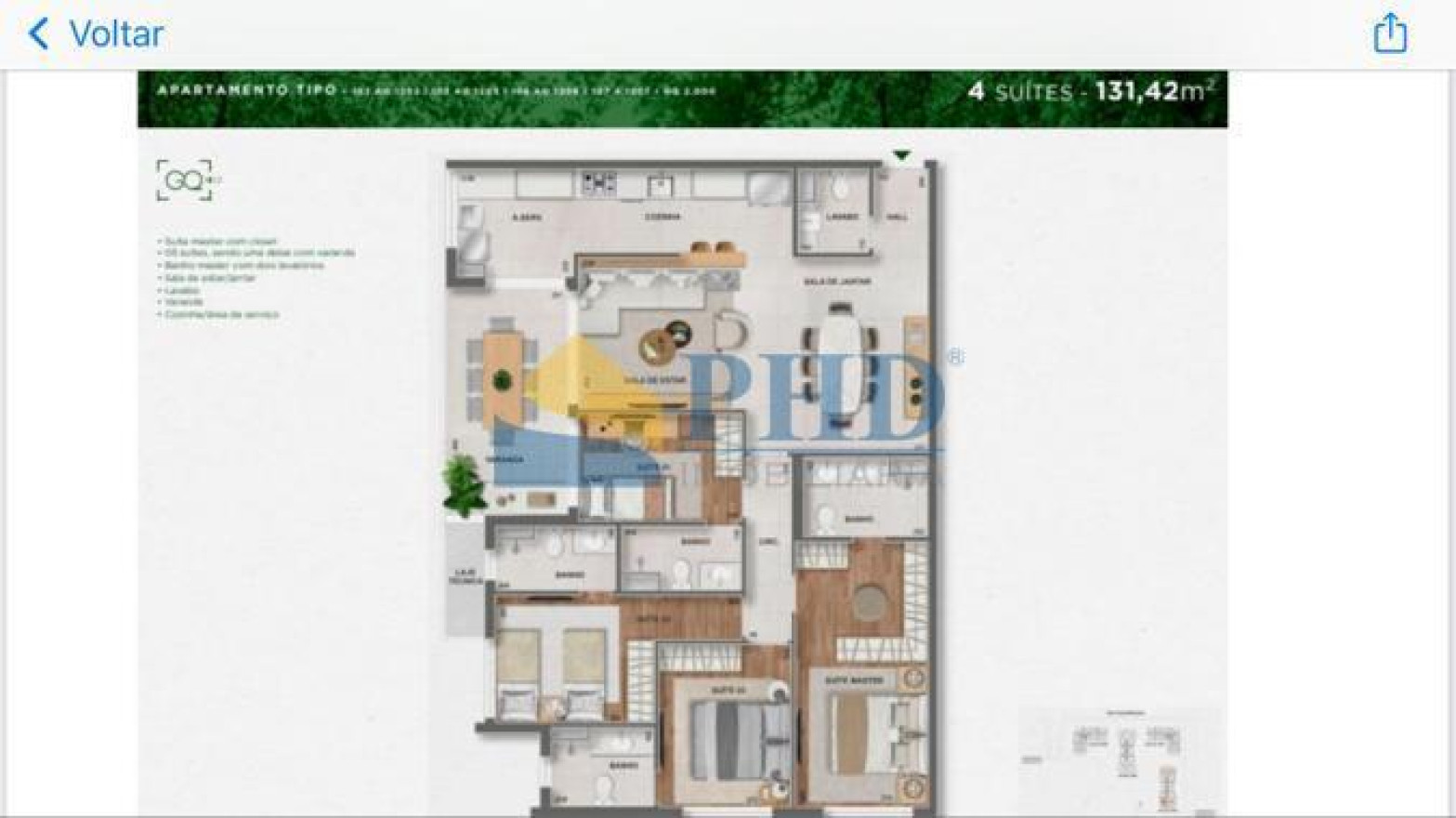 Apartamento 2 Quartos 69m² 