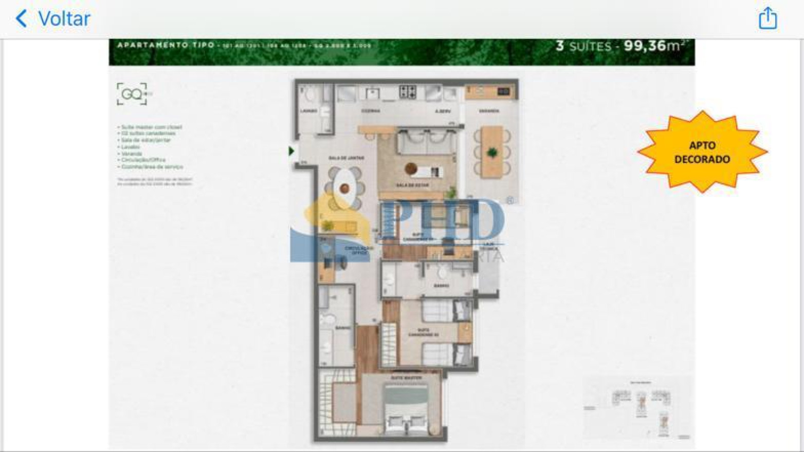 Apartamento 2 Quartos 69m² 