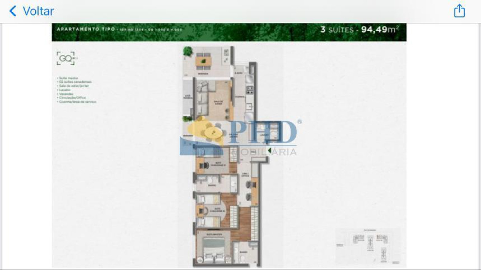 Apartamento 2 Quartos 69m² 