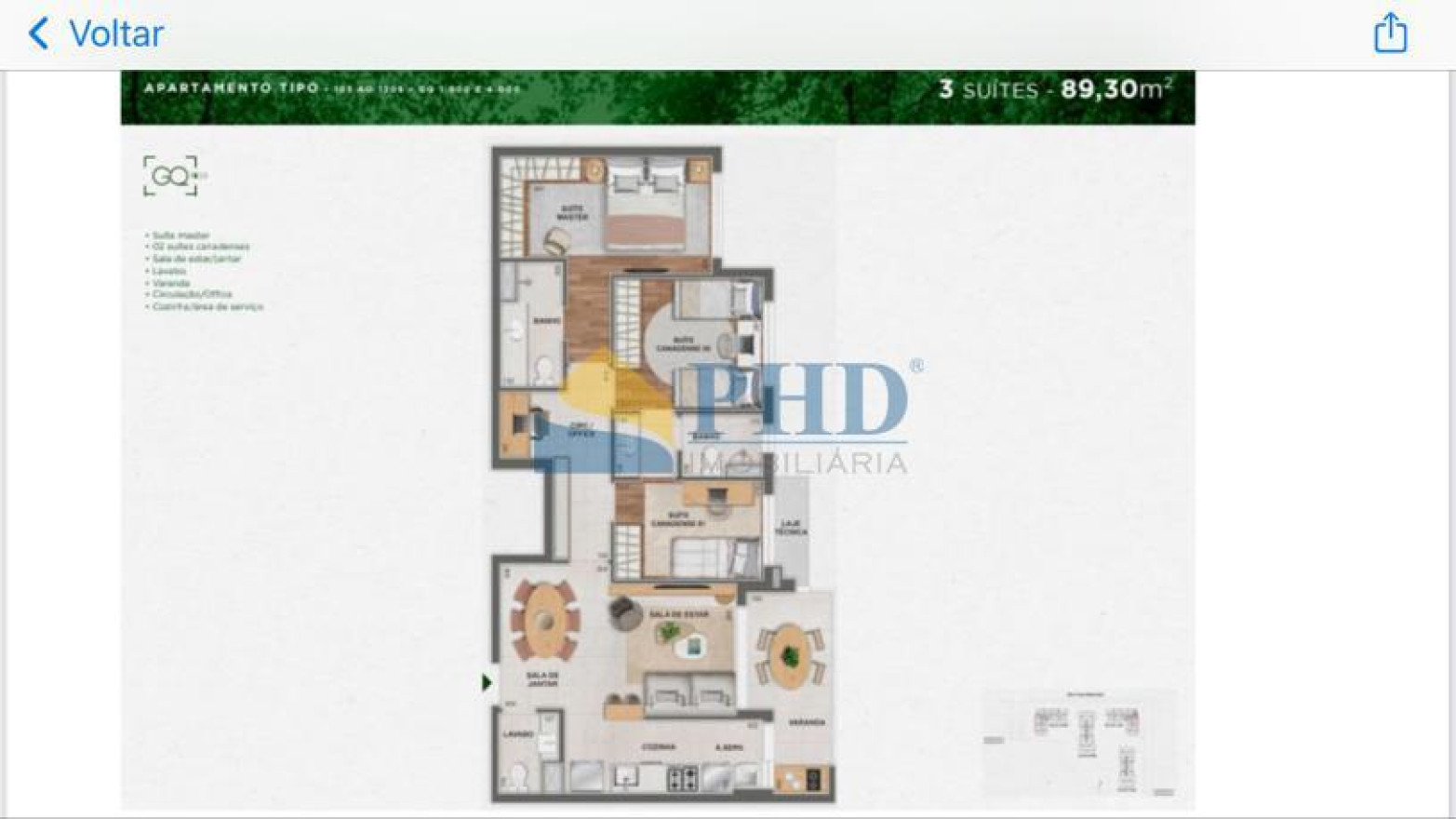 Apartamento 2 Quartos 69m² 