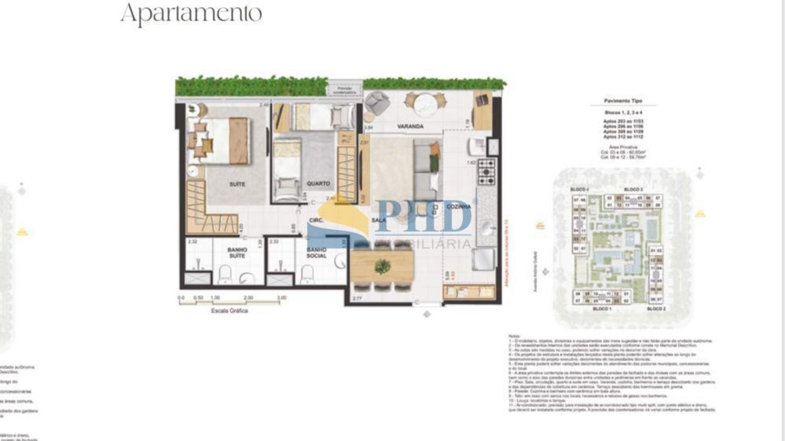 Apartamento 2 Quartos 60m² 