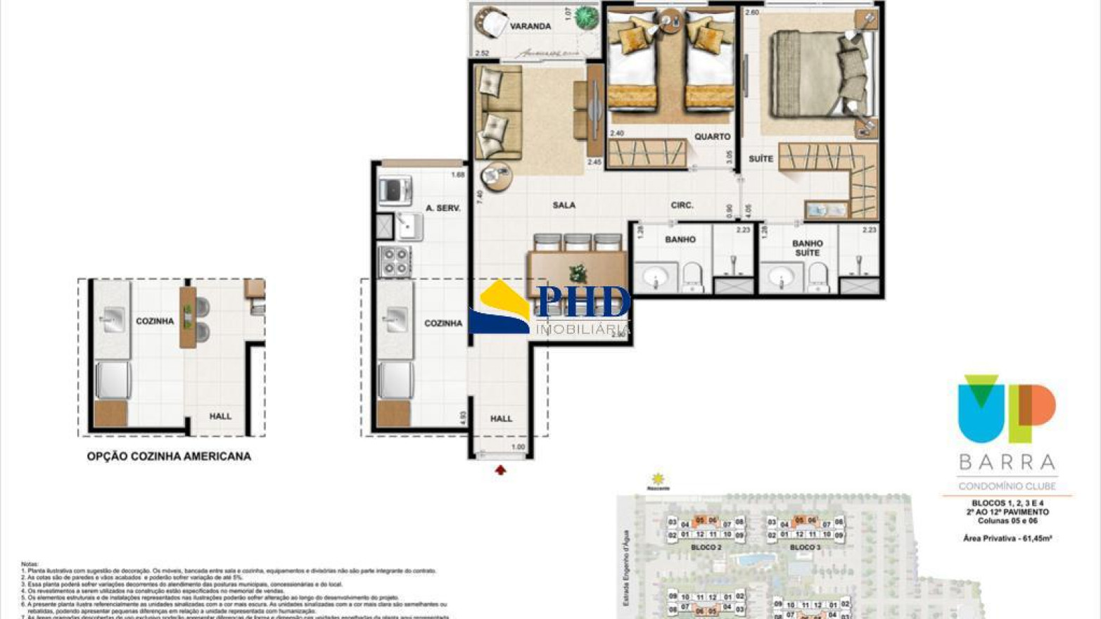 Apartamento 2 Quartos 55m² 