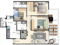 Apartamento 3 Quartos 93m² 