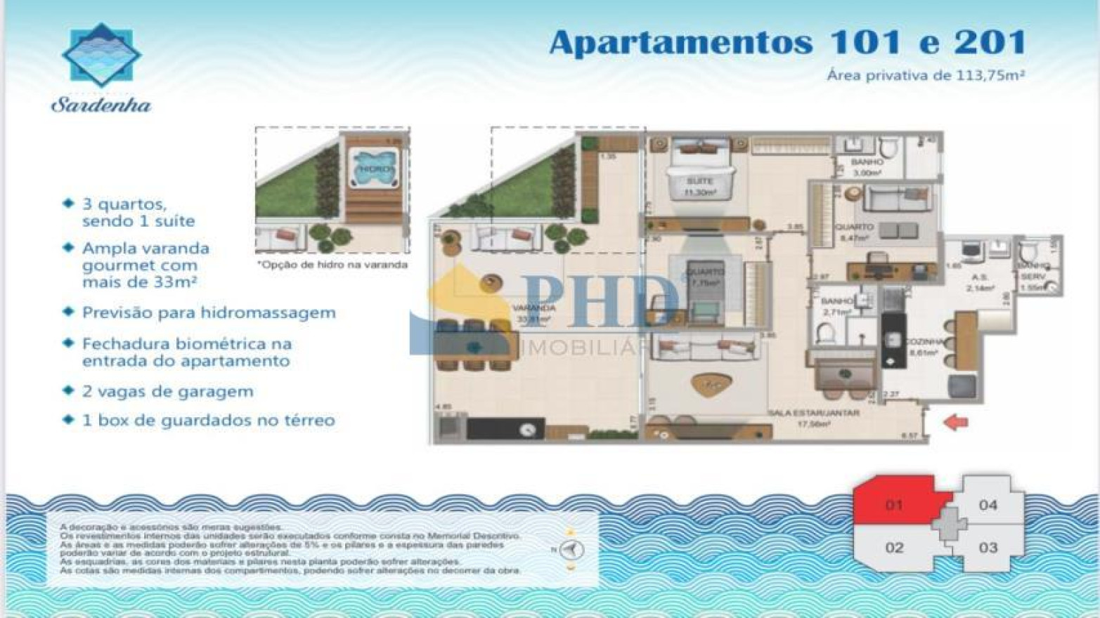 Apartamento 3 Quartos 114m² 