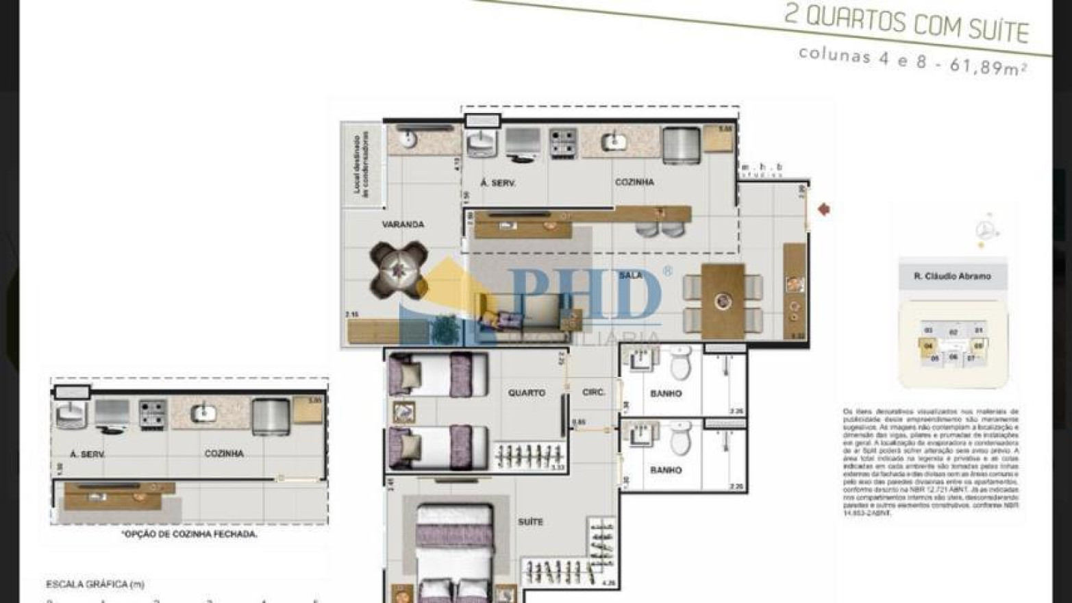 Apartamento 2 Quartos 61m² 