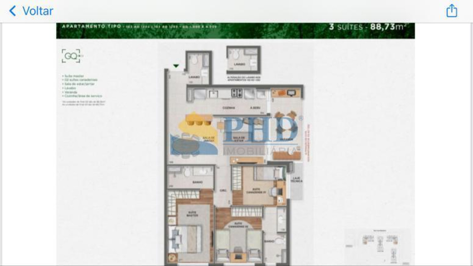 Apartamento 2 Quartos 69m² 
